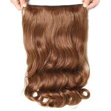 SAMBRAID, 24 дюйма, длинные волнистые волосы на заколках, синтетические волосы для наращивания для женщин, Термостойкое волокно, 4 зажима, одна штука, 17 цветов