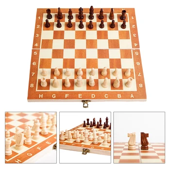 

Foldable Board Chess Game Travel Portable Chess Set Folding Board Packaging International Chess Set Playing Gift For Kids Child