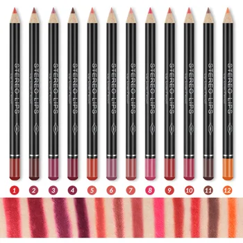 

HOT 12 Pcs Women Lip Makeup Lipliner Pencil Long Lasting Waterproof Lip Cosmetic Makeup Colorful Lip Liner Pens MKXJ