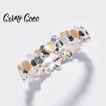 

Cring Coco 2020 Hot Sale Women's Geometric Figure Bracelets & Bangles for Girls Birthday Gift Charming Enamel Alloy Bracelet