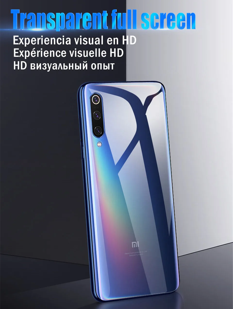 35D полное покрытие Задняя Гидрогелевая пленка для Xiaomi mi 9t A3 CC9E 9 SE 8 Lite Защитная пленка для Xiao mi Red mi K20 Note 7 8 Pro