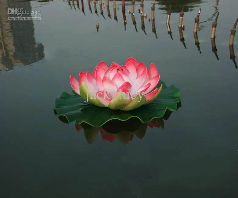  29 CM Diameter Big Size Artificial Simulation Lotus Flower for Wedding Decoration Home Decor Pink Red Purple Orange White 