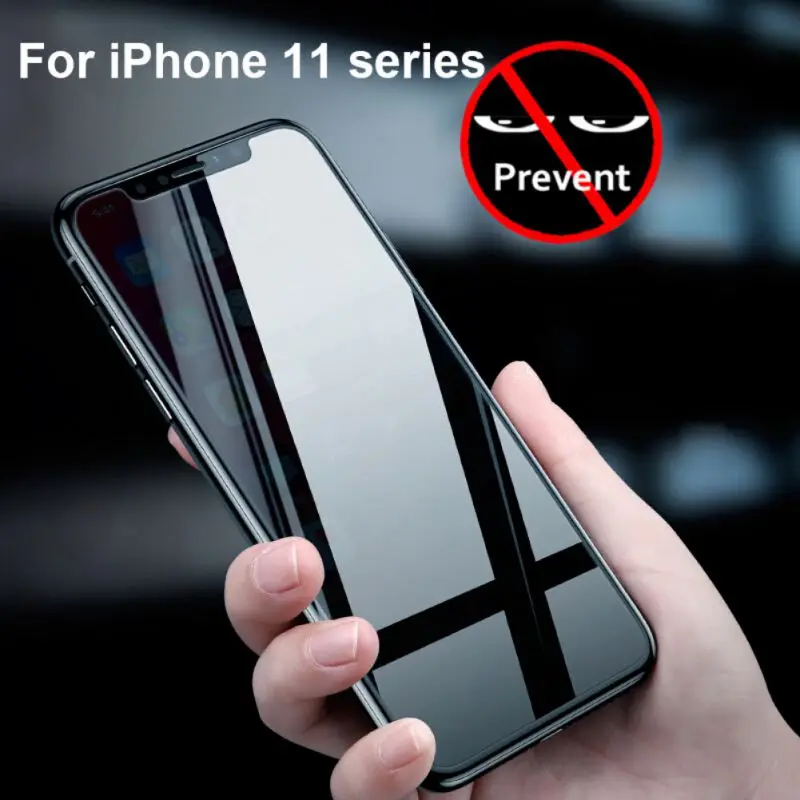 Protective Phone Film Peep-Proof Tempered Glass Screen Protector For IPhone 11/11 Pro/11 Pro Max | Мобильные телефоны и