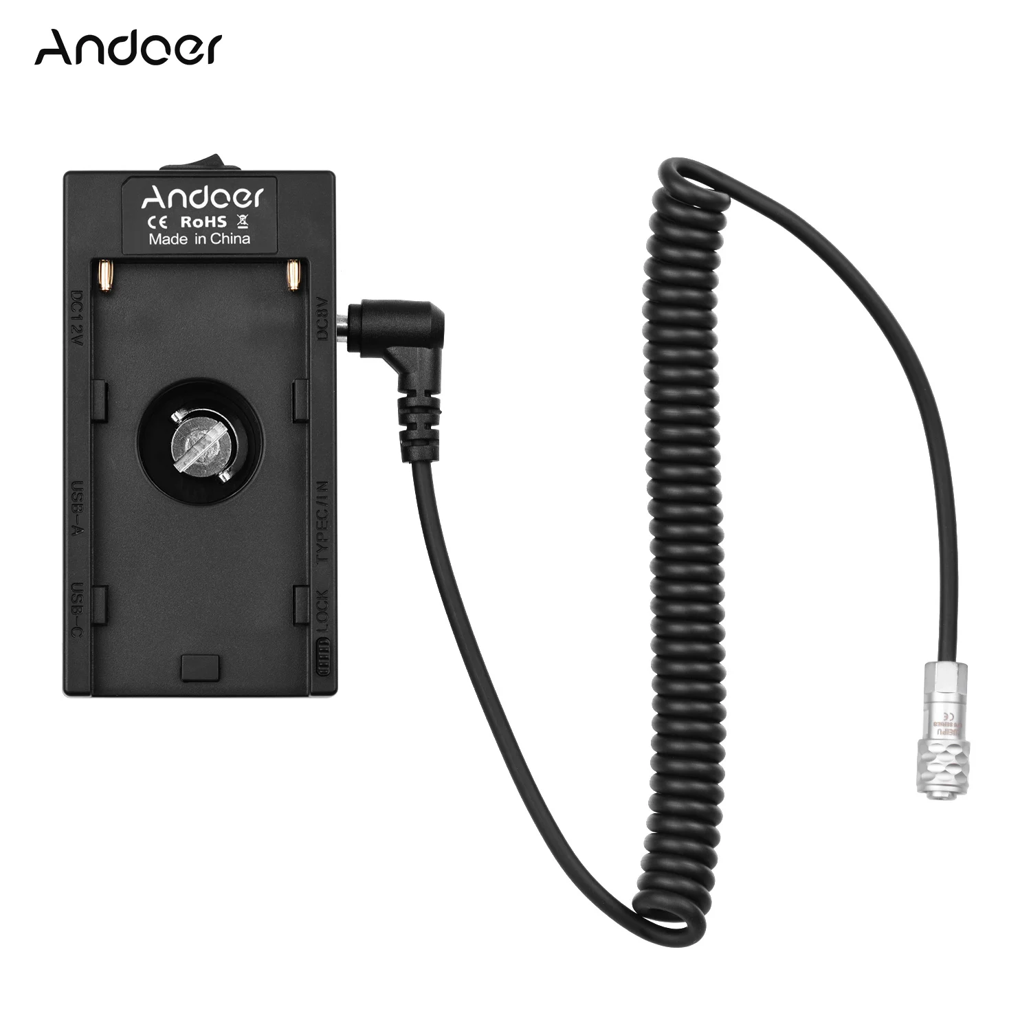 Andoer Φ F750 адаптер держателя аккумулятора с двойным USB интерфейсом + кабель