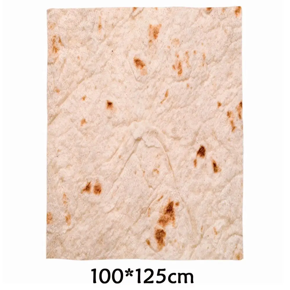 100x125cm Одеяло буррито, зимнее, для путешествий, мягкое, Фланелевое, одеяло для пиццы, для семьи, автомобиля, дивана, офиса, одеяла, постельные принадлежности для тортилии, Зимний Рождественский подарок - Цвет: 100x125cm
