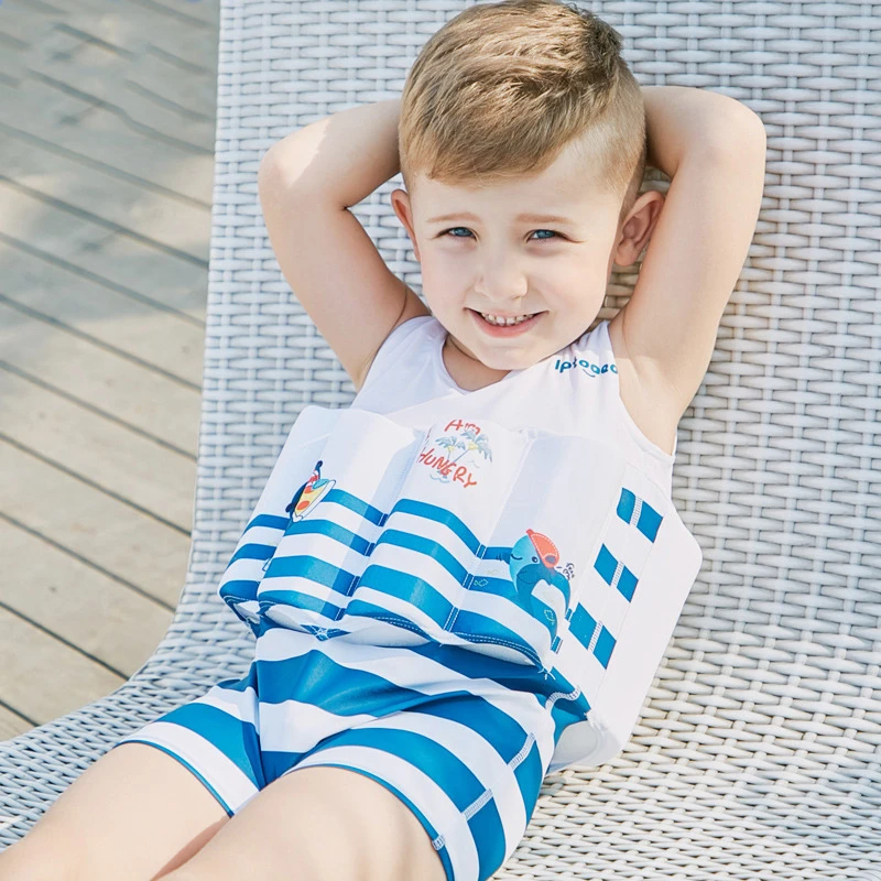 Flotante flotador bebé niños trajes de baño una pieza formación traje de baño niños niño chaleco natación ropa|Trajes de baño| AliExpress