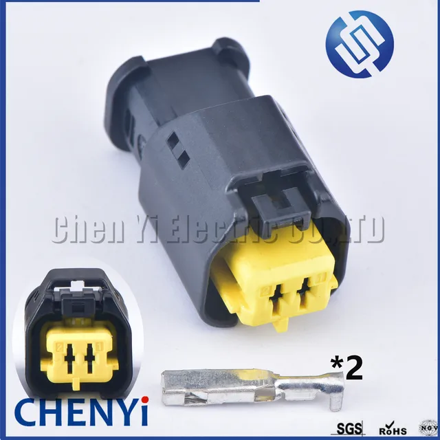 Connettore Auto TE 2 Pin - Per Fari E Luci Sterzo, Serie 1801175, Verde - Foto 4