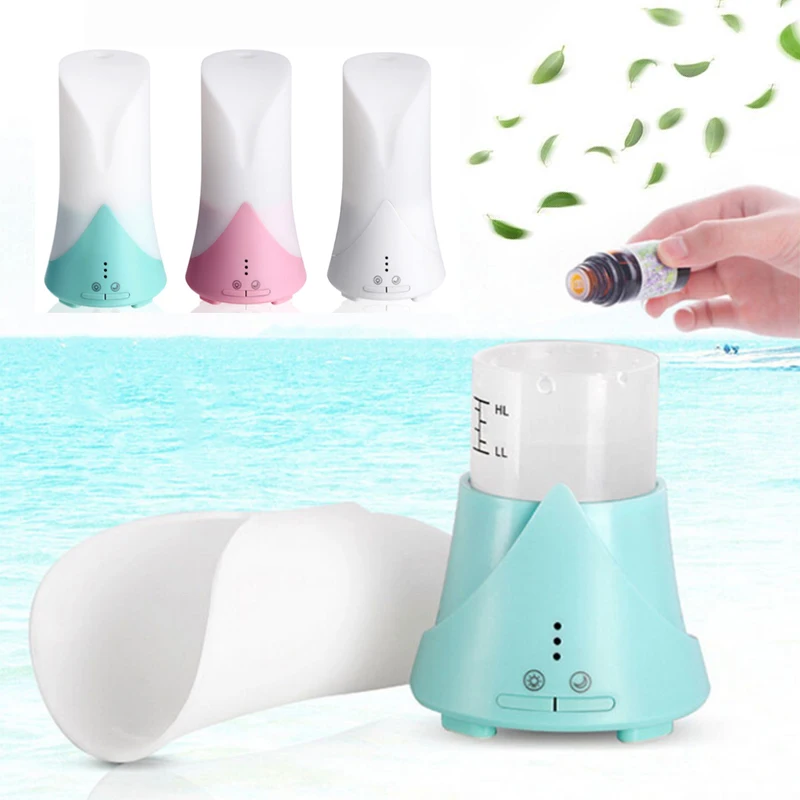 

USB Humidifier Aroma Diffuser Mist Maker USB Aromatherapy Portable Universal LED Ultrasonic 60ml Asthma Atomizer Inhaler Office