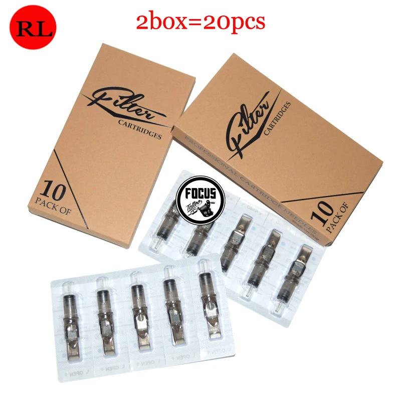 20pcs Tattoo Cartridge Needles Disposable Semi-Permanent Makeup Eyebrow Tattoo Pen Machine Supply 3RL/5RL/7RL/9RL/11RL/14RL