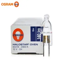 OSRAM 64418 12V 10W G4 галогенная лампа, галозвезда печь выпечки, 12V10W 300 градусов Капсульная лампа