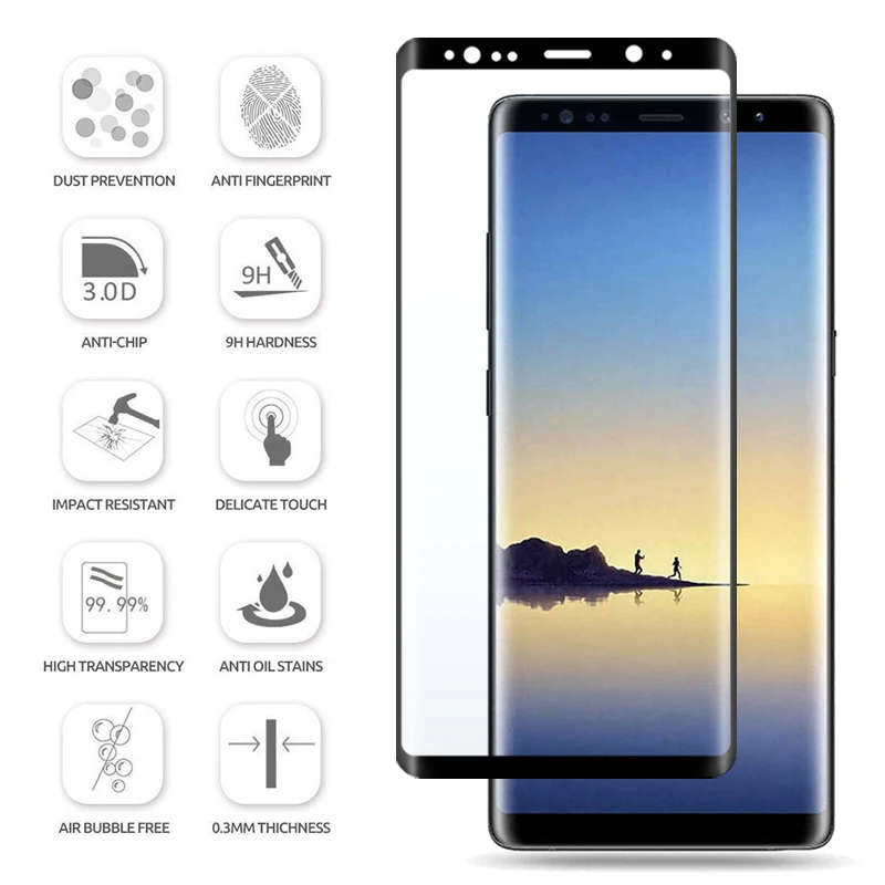 Полный клей Note9 Защитное стекло для samsung Note 10 Pro 8 9 3D протектор экрана на Galaxy Note10 Plus закаленное стекло