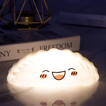 

Smiley Clouds Dumpling Small Night Light Bedroom Household Nightstand Feeding Light LED Lamp Baby Sleeping Toy Christmas Gifts