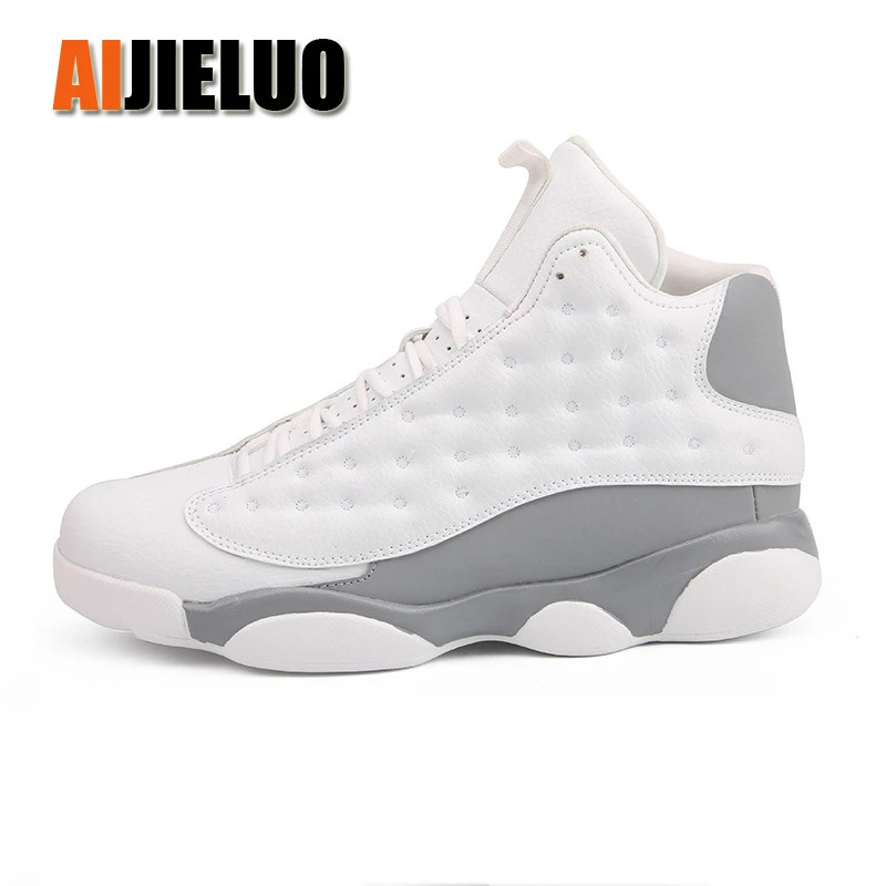 altos de baloncesto para hombre Retro blanco Zapatillas baratas botas de baloncesto antideslizantes con cordones|Calzado de baloncesto| - AliExpress
