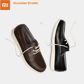 

Original Xiaomi mijia Qimian men shoes breathable casual shoes lace-up leisure Moccasins Loafers shoes Comfortable leather shoes