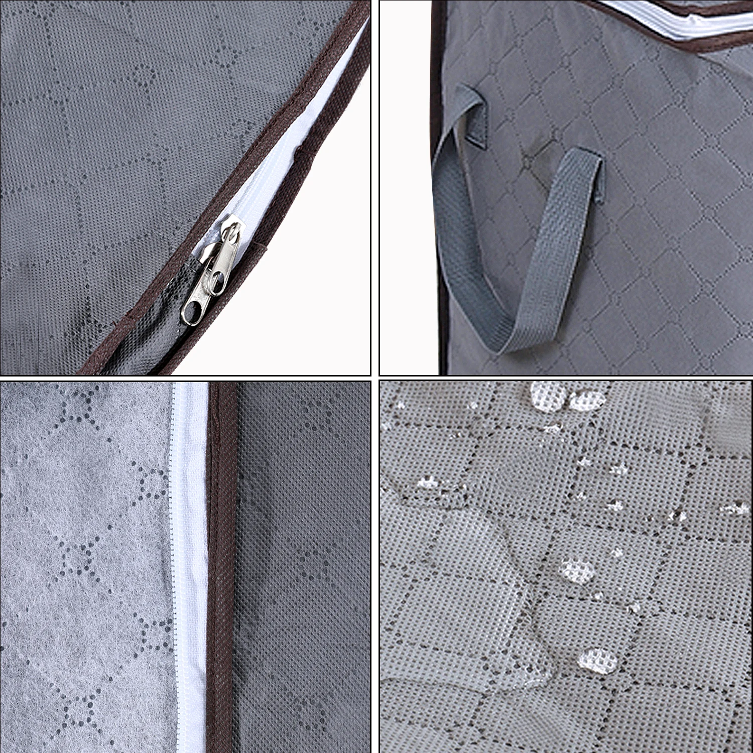 3/4 Pcs Set Foldable Comforter clothing Storage Bag Household Clothing Storage Box Dustproof Quilt Storage  wardrobe organizer 6