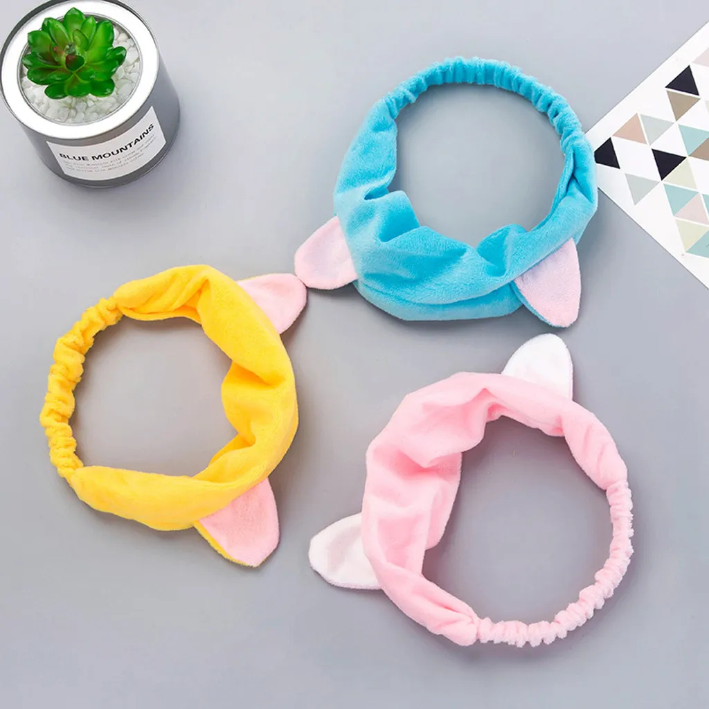 

Women Hairband hair accessories scrunchie Cute Cat ears Headdress повязка на голову capitium резинки для волос free shipping #4
