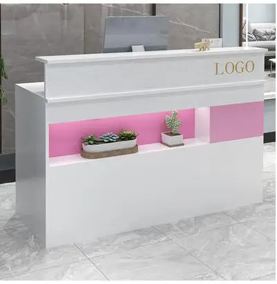 Bar counter cashier counter simple modern shop small clothing beauty salon barber shop hair salon reception desk
