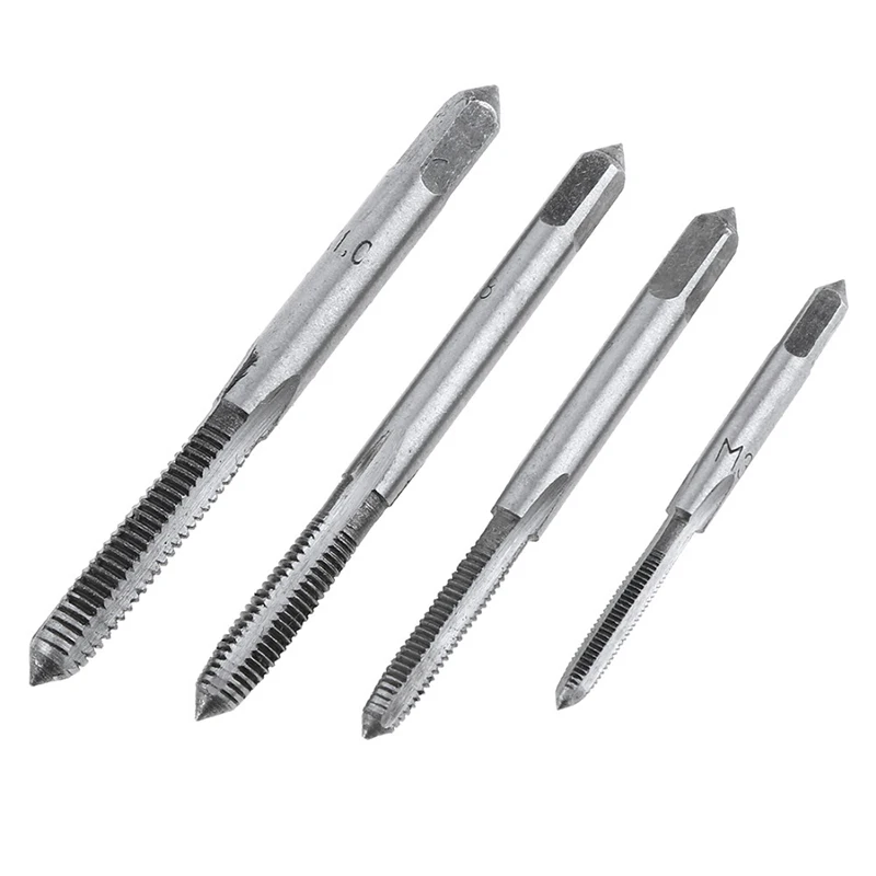 Alloy Steel 20pcs Taps Dies Set Vehicle Machinery Screw Thread Plastic Toolbox