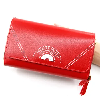 

New fashion ladies double stretch zipper clutch bag single shoulder messenger bag small square bag single shoulder chain bag