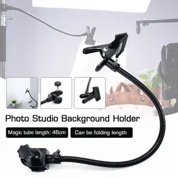 

Background Holder C Clamp Clip Camera Photo Studio Accessories Light Stand Flex Arm Reflector Photo Camara