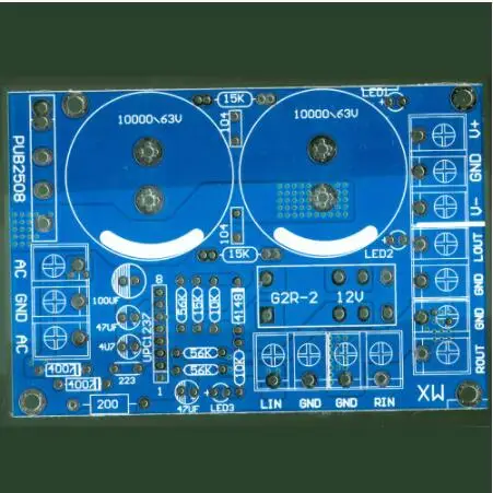 Rectifier and filter power supply with horn