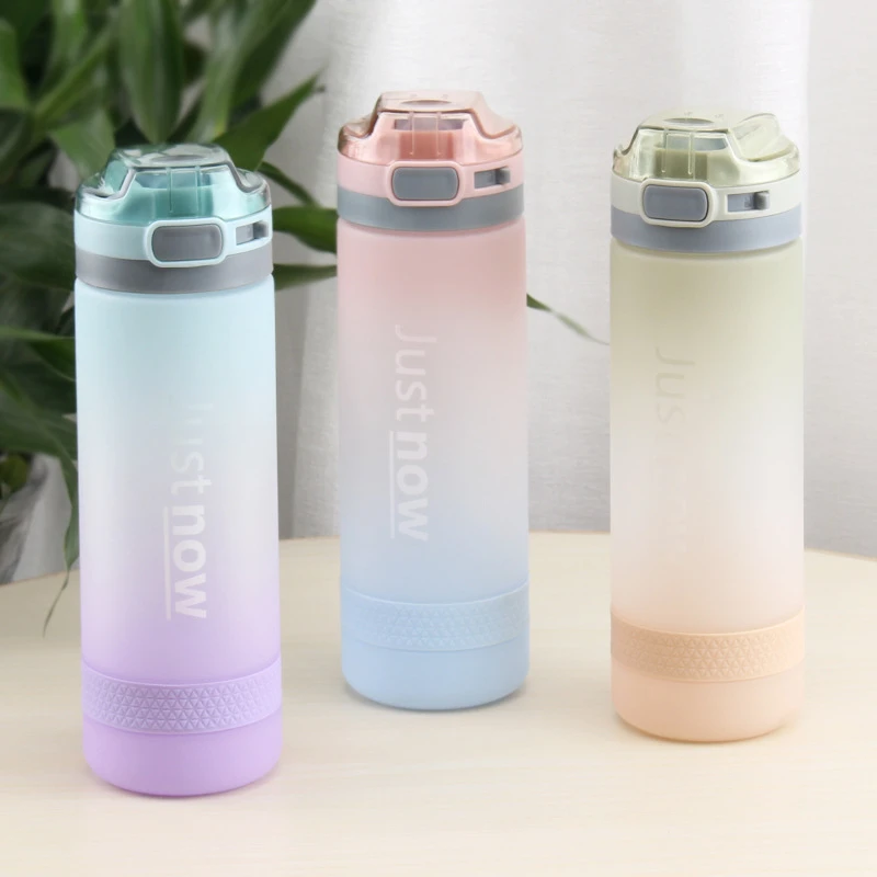 環境にやさしいプラスチック製のウォーターボトル500ml 600ml 新しいファッション Bpaフリーのポータブルアウトドアスポーツ 水ボトル Aliexpress