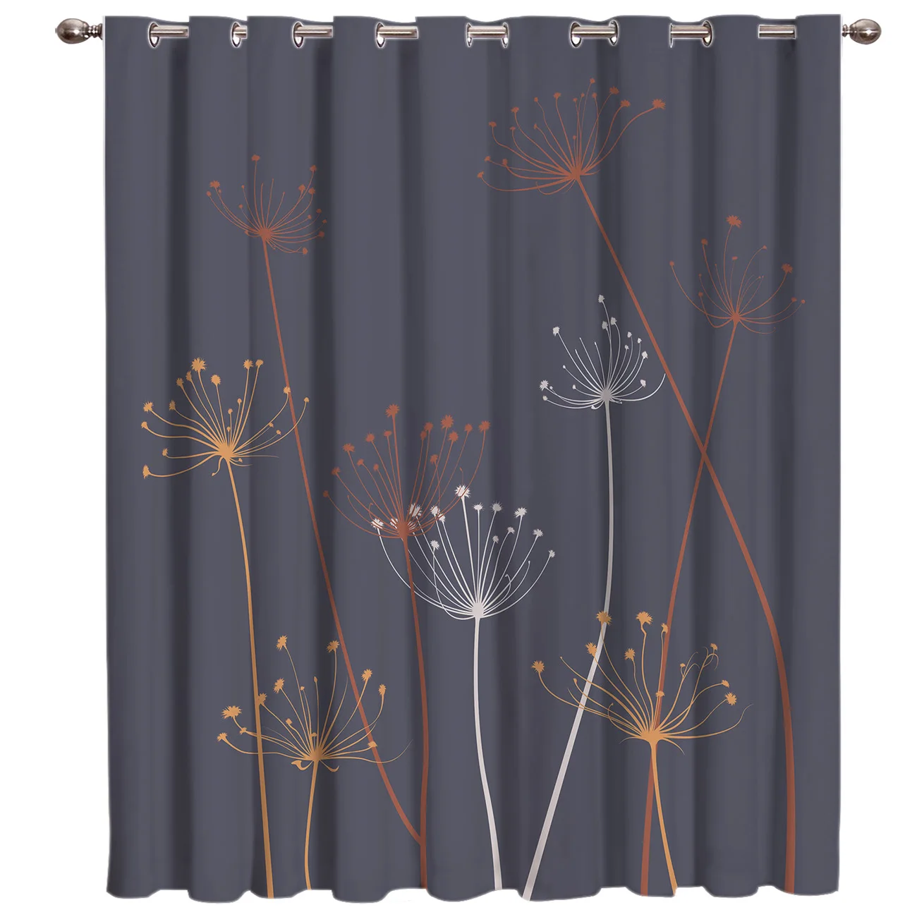 Yellow And White Glowing Plants Living Room Blackout Bedroom Floral Kids Curtain Panels With Grommets Window Treatment Ideas | Дом и сад