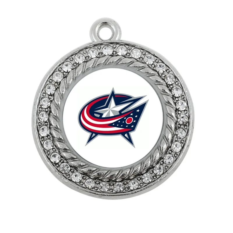

Blue Jackets CHARM ANTIQUE SILVER PLATED JEWELRY