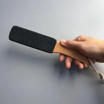 

New Pedicure Wooden Scraper Foot File Cuticle Callus Hard Dead Skin Remover Brush