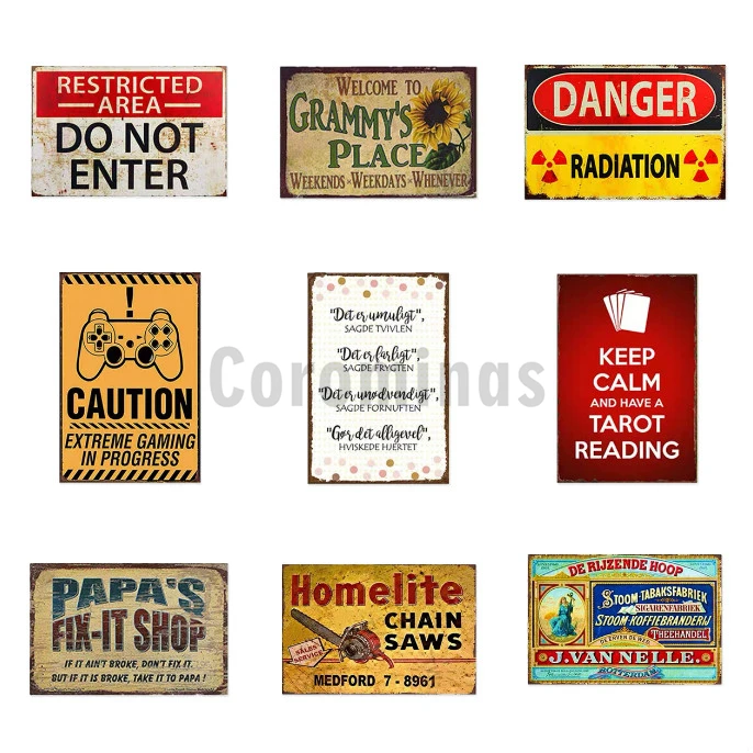 

College Dorm Metal Retro Plate New Funny Warning Vintage Tin Sign Decoration Plaque Poster Cafe Bar Wall Art Man Cave Home Decor