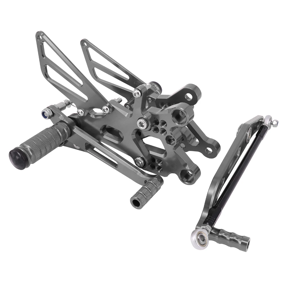 CNC регулируемый заготовка подножки педали для YAMAHA YZFR6 YZF-R6 YZF R6 2006 2007 2008 2009 2010 2011 2012 2013 - Цвет: Titanium