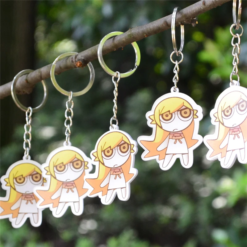 5*4 см мультфильм Oshino Shinobu Аниме Bakemonogatari подвеска косплей реквизит акриловый