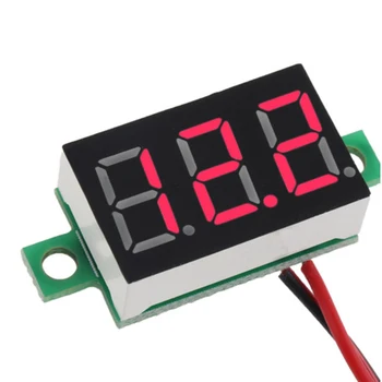 

Digital Voltmeter Module DC 4.5V-30V 2-Wire LED Display Voltage Meter Voltmeter Voltage Tester Panel Meter Gauge for Motorcycle
