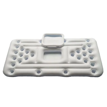 

Reusable Fun Games Entertainment Cooler Inflatable Float Raft Ice Bucket 28 Cup Holder Summer Party Swimming Pool Beer Pong