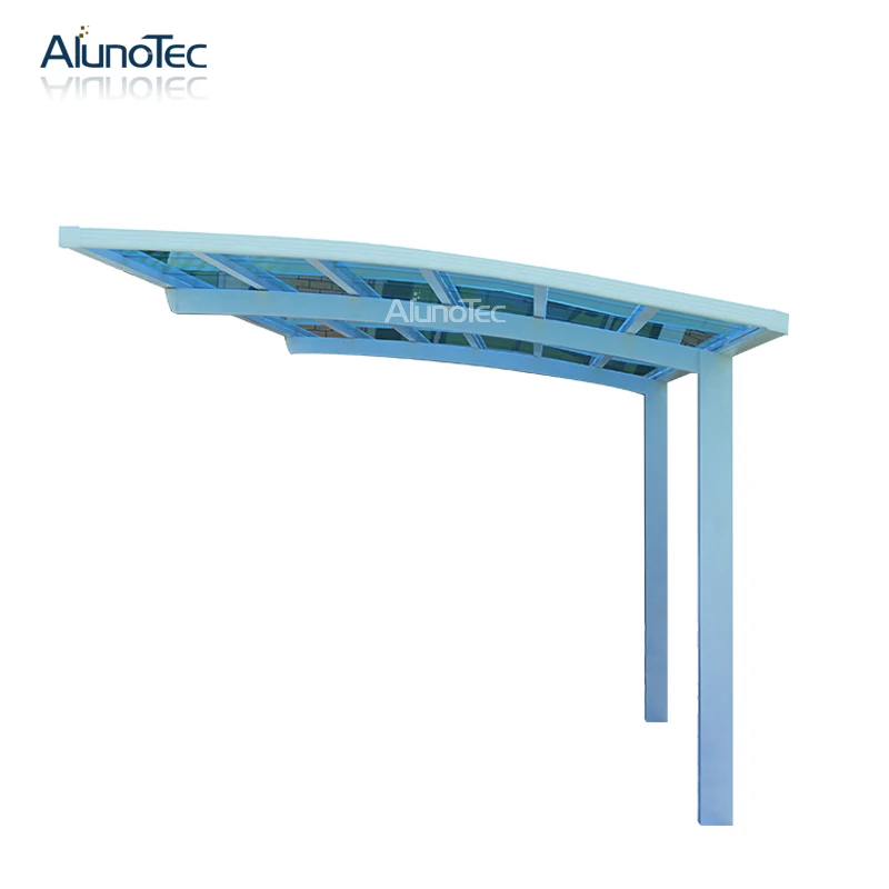 Alunotec Single Carport Garages Shelter for Parking Lot Size 5.5m Length x 3m Projection x 3m Height