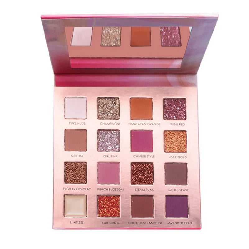 

16 Colors Eye Shadow Palette Waterproof Non-dizzy Dyeing Flash Shimmer Matte Eye Shadow -i