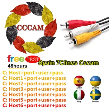 

2020 TV Receptor CCCAM HD DVB-S2 8 lines for 1 Year Europe support TV Receiver GTmedia V8 Nova V7S V9 Freesat V7 Ccam free test