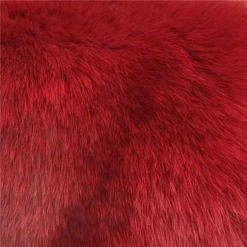 Red Новинка, женская теплая шуба из натурального Лисьего меха, короткая зимняя меховая куртка, верхняя одежда для женщин, горячая распродажа, натуральный голубой Лисий мех, пальто - Цвет: Red