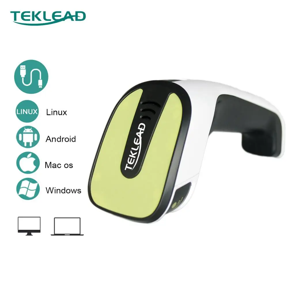 TEKLEAD 1D CCD сканер штрих кода USB проводной 2500 точек/дюйм считыватель для ios Android Linux