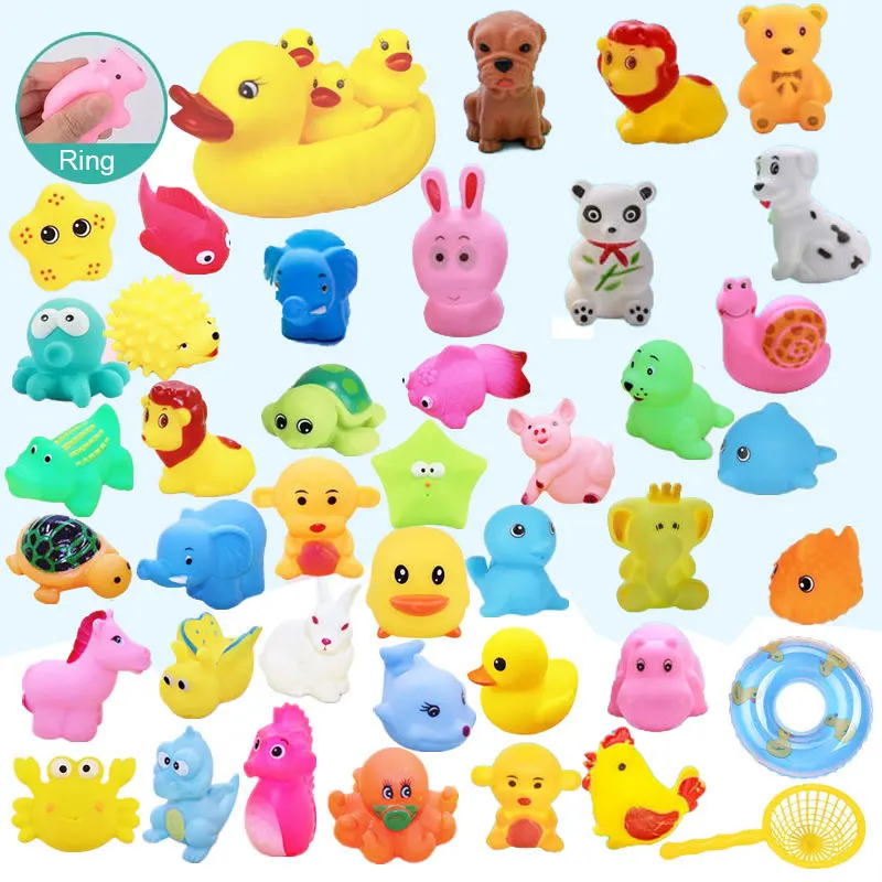 Игрушки для ванны будущей матери милые животные плавающие игрушки воды утка мини