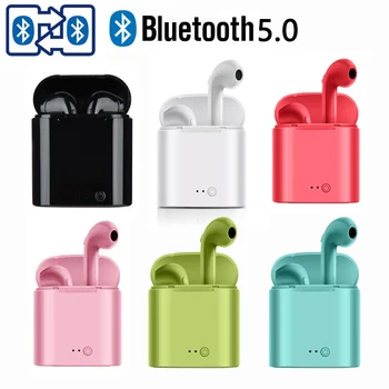 

i7s tws Wireless Headphones Bluetooth 5.0 Earphones Earbuds Handsfree In-ear Sports music Headset Charging Box For Xiaomi phone
