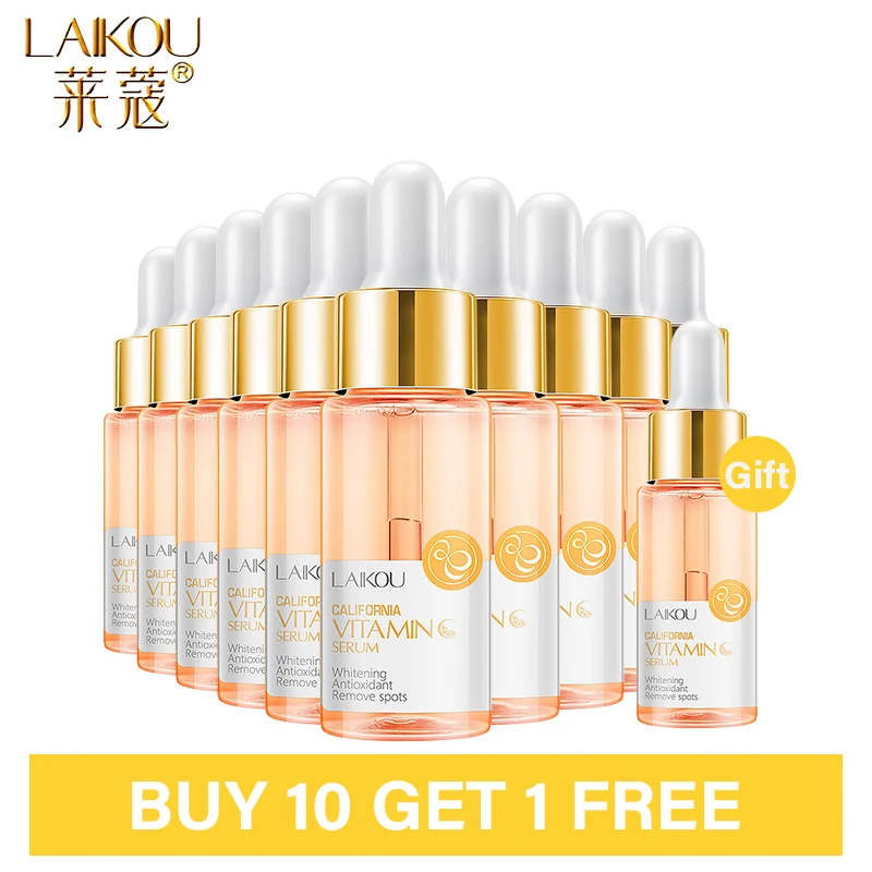 Bye 10 Get 1 LAIKOU Serum Vitamin C Essence Acne print Anti-Aging Pure Whitening Hydration The Ordinary Skin Care Face Serum Bye 10 Get 1 LAIKOU Serum Vitamin C Essence Acne print Anti-Aging Pure Whitening Hydration The Ordinary Skin Care Face Serum