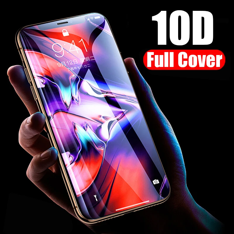 10D Защитное стекло для iPhone 11 6 7 X 6s 8 Plus защитная 3D пленка для aiPhone 11 Pro max 6 s 10 защитная пленка
