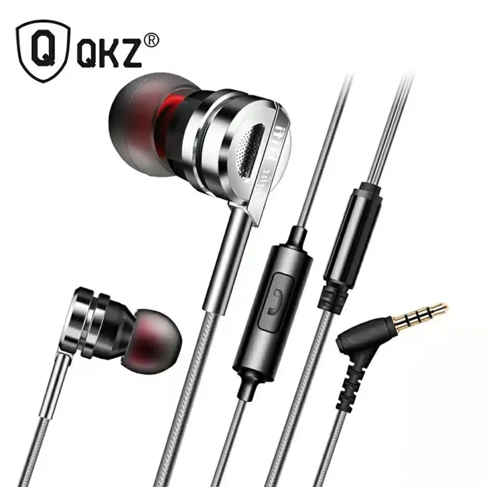 

Earphone QKZ DM9 Zinc Alloy HiFi Earphone In Ear Earphones fone de ouvido BASS Metal DJ MP3 Headset auriculares audifonos Stereo