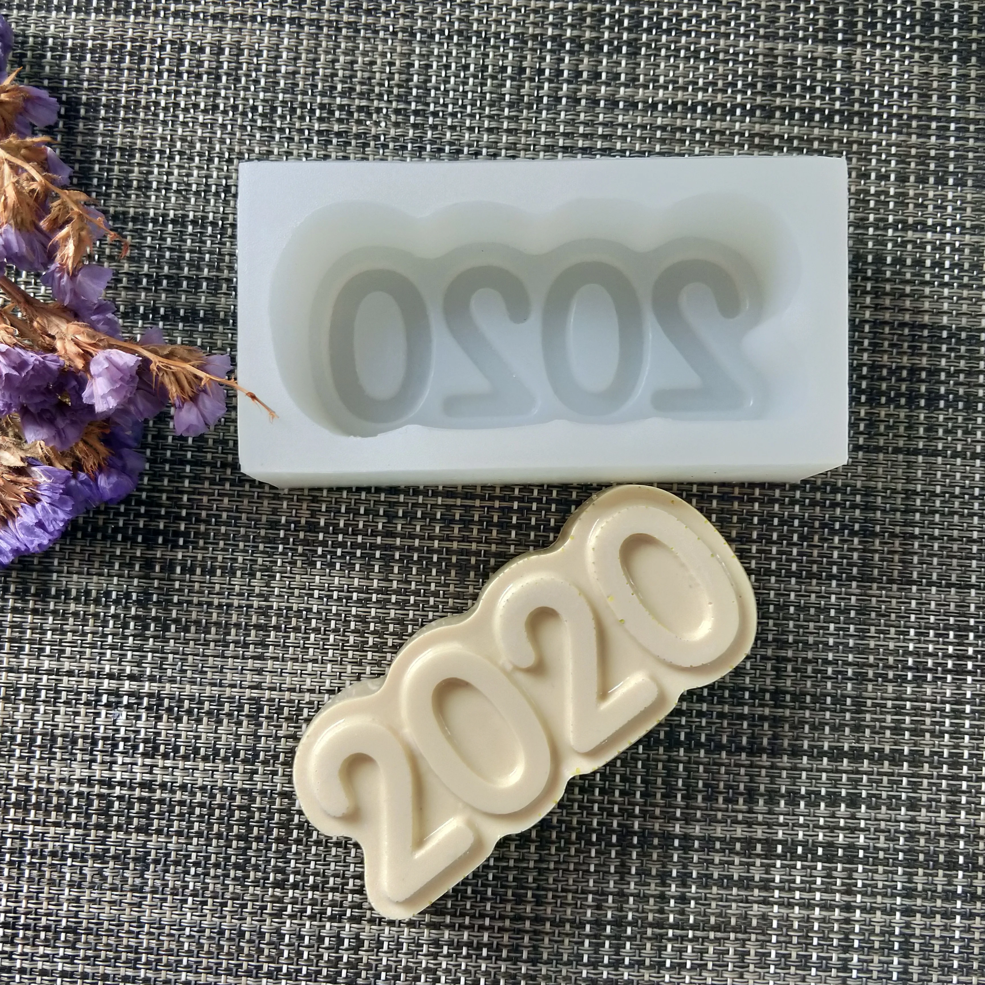 PRZY Новогодняя форма силиконовая форма DIY Цифровая форма для изготовления мыла силиконовые смолы глиняные формы