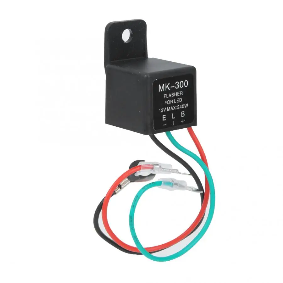 12V Мотоцикл Универсальный светодиодный поворотов 3 он-лайн проблесковый маячок 3Pin частоты светодиодный проблесковый маячок реле поворота мигалка Индикатор