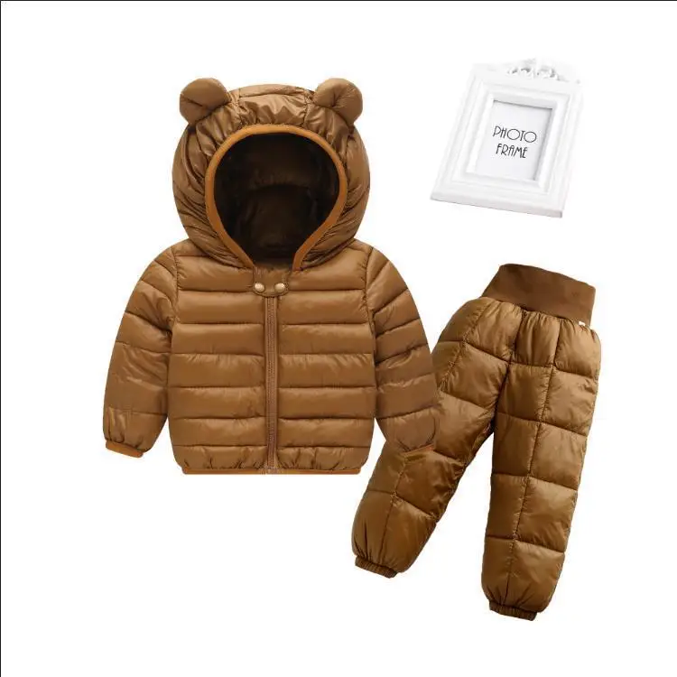

2019 New Style CHILDREN'S Suit Autumn & Winter Boys' Clothes Cotton-padded Clothes Baby Infants Cotton Coat GIRL'S Suit Two-Piec