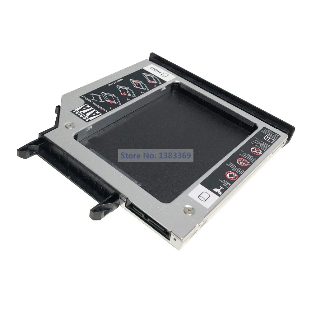 SATA 2-й жесткий диск SSD HDD модуль Caddy адаптер для lenovo IdeaPad Y400 Y400N Y410N Y410P Y430P с рамкой и кронштейном