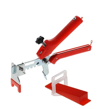 

Tile Leveling with Push Pliers, Leveler Spacers Clips-Reusable Wedges, DIY Tile Tools Set for Floor & Wall Construction