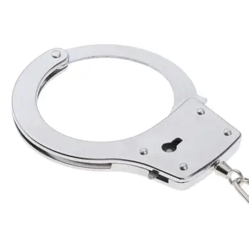 

Metal Hand Cuffs with Keys Toy DIY Cosplay Kids Pretend Play Props Accessories